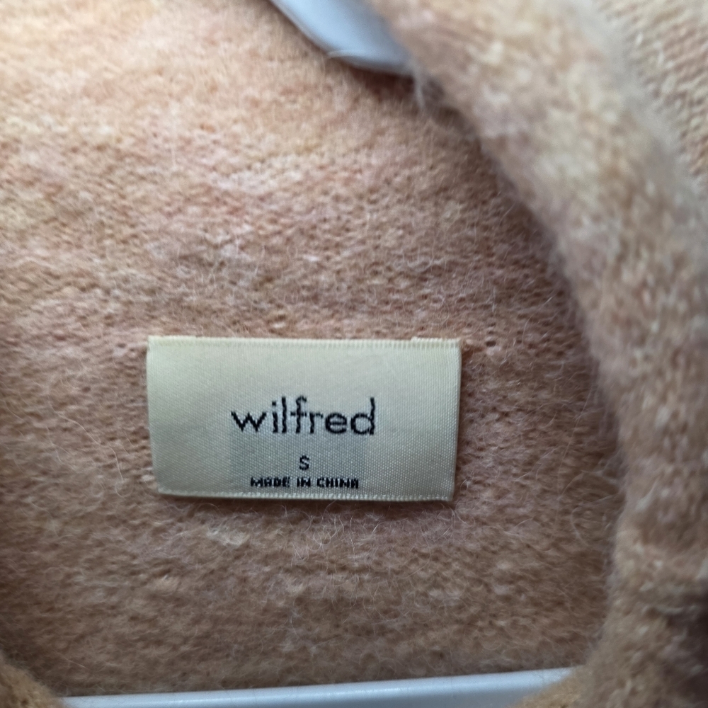 Aritzia Wilfred Lorin Turtleneck Tie sweater - Small- Rose Color (Retail $150) - Picture 4 of 5